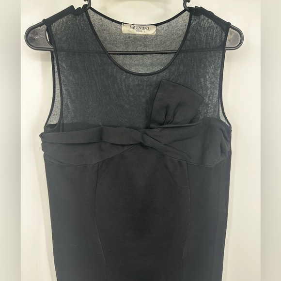 Valentino Black Midi Dress Womens 46 US 10 | Q370 - Picture 3 of 15